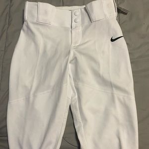White Nike boys baseball pants
